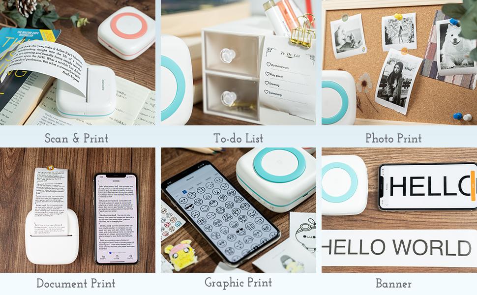 Multifunction of WP9503 Mini Printer