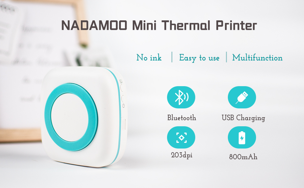 mini buletooth photo thermal printer