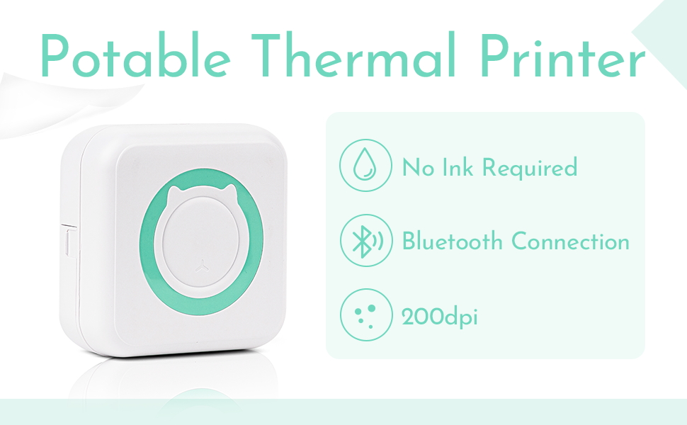 NADAMOO Portable Mini Themal Printer