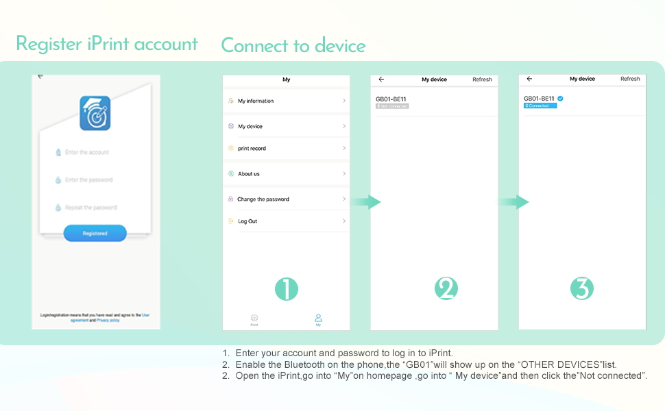How to connect the printer